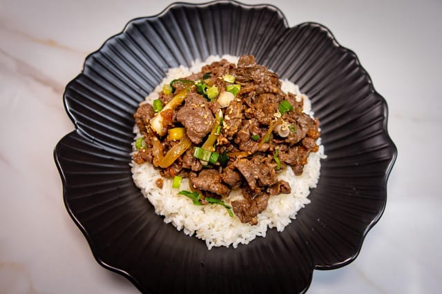 Meat Lover's Rice Bowl.