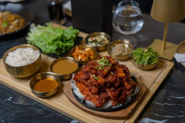Spicy Pork Belly Ssam.